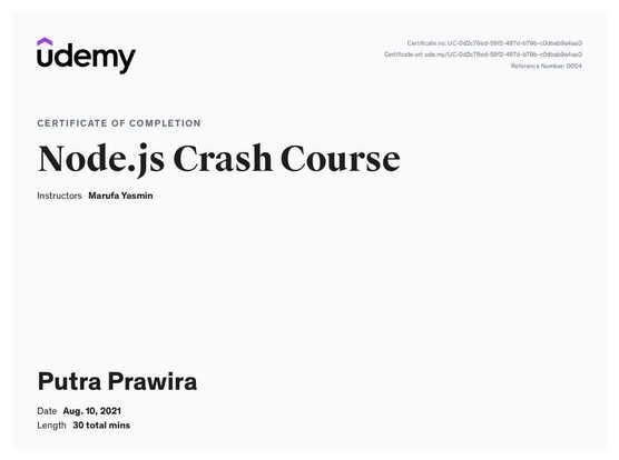 Node.js Crash Course