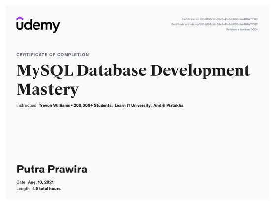 Mysql Database Development Mastery