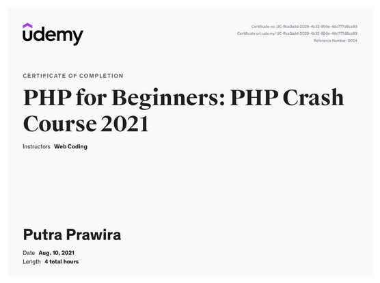 PHP for Beginners: PHP Crash Course 2021