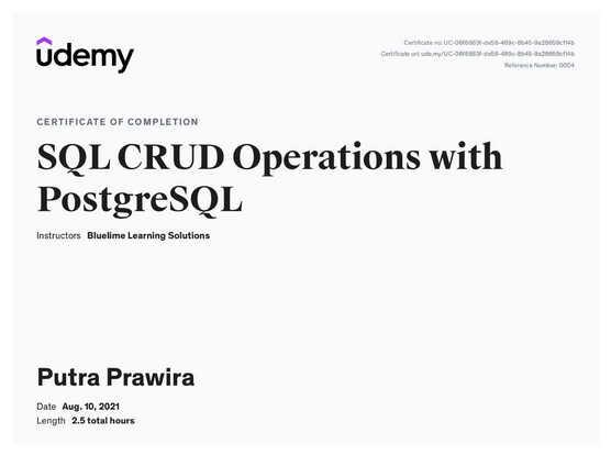 SQL CRUD Operations with PostgreSQL