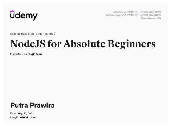 NodeJS for Absolute Beginner